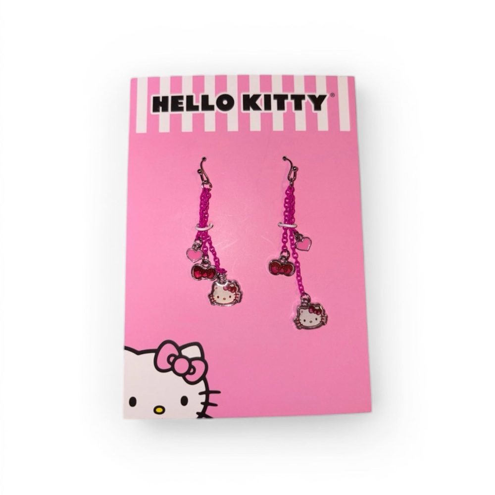 Hello Kitty Pink Charm Earrings